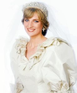 Princess Diana In Wedding Dress Paint By Numbers