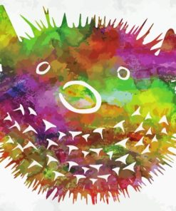 Puffer Fish Colorful Art Paint By Numbers