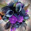 Purple Flowers Bouquet Paint By Numbers