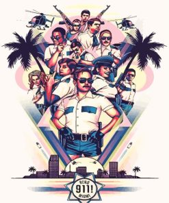 Reno 911 Poster Paint By Numbers