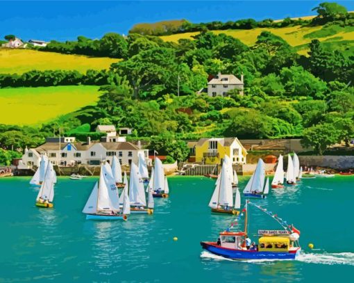 Salcombe Boats Paint By Numbers