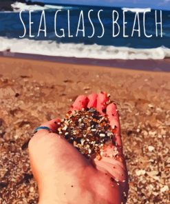 Sea Glass Beach Poster Paint By Numbers