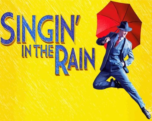 Singing In The Rain Poster Paint By Numbers