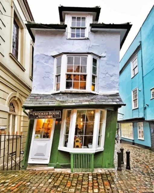 The Crooked House of Windsor Paint By Numbers