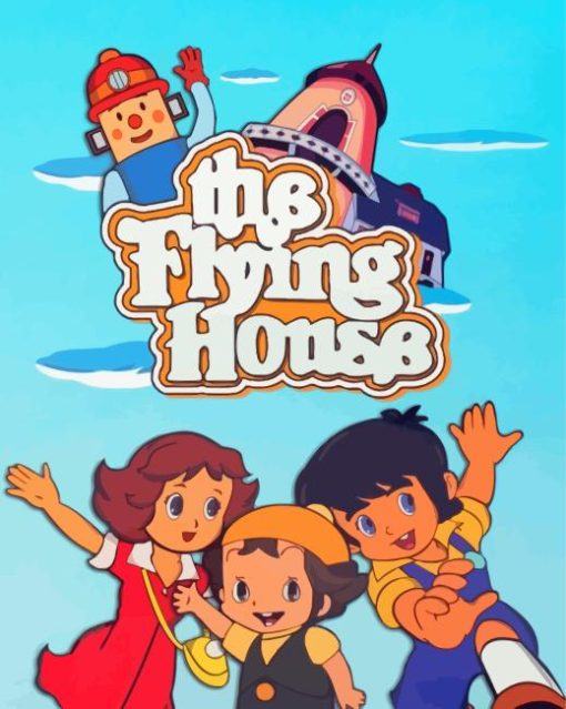 The Flying House Poster Paint By Numbers