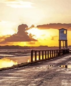 The Holy Island Lindisfarne Sunrise Scene Paint By Numbers