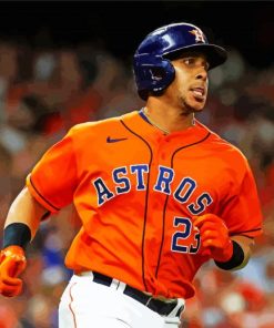 The Houston Astros Player Michael Brantley Paint By Numbers