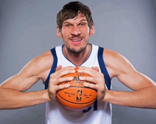 The Serbian Player Boban Marjanovic Paint By Numbers