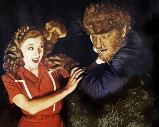 The Wolf Man 1941 Horror Movie Paint By Numbers