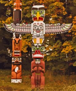 Totem Pole View Paint By Numbers