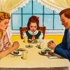 Vintage Family Meal Paint By Numbers