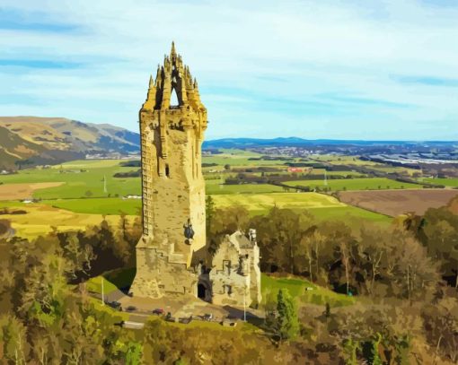 Wallace Monument Paint By Numbers