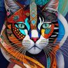 Artistic Cat Paint By Numbers