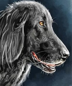 Black Golden Retriever Art Paint By Numbers