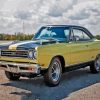 Black Yellow Plymouth Gtx Paint By Numbers