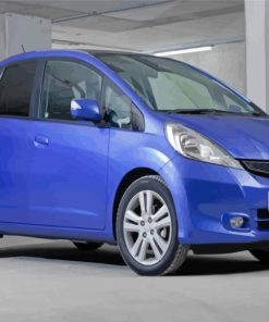 Blue Honda Jazz Paint By Numbers