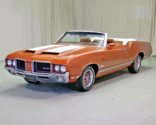 Brown Oldsmobile Cutlass Supreme Paint By Numbers