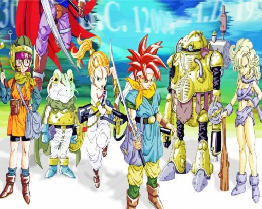 Chrono Trigger Video Game Paint By Numbers