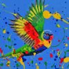 Colorful Splash Parrot Paint By Numbers