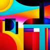 Colorful Abstract Modern Art Paint By Numbers