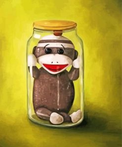 Sock Monkey Paint By Numbers