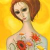 Flowering Woman Margaret Keane Paint By Numbers