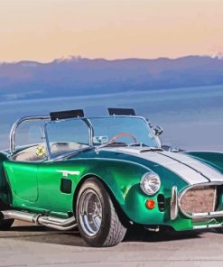 Green Shelby Cobra Car Paint By Numbers