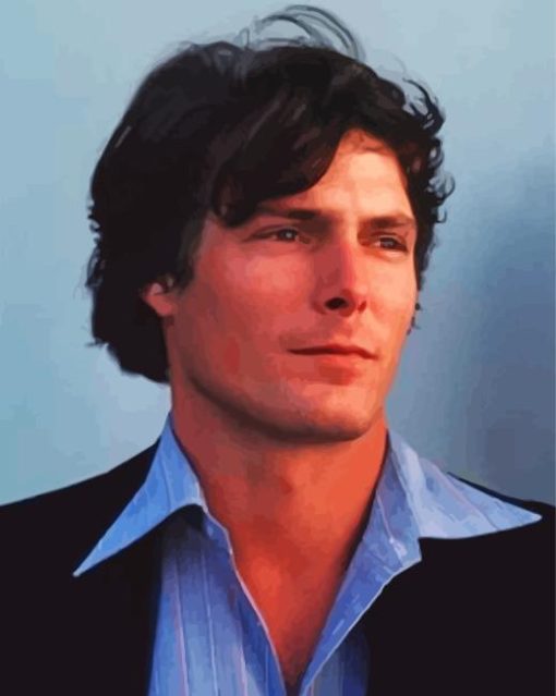 Handsome Christopher Reeve Paint By Numbers