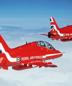 Military RAF Red Arrows Paint By Numbers