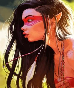 Native Elf Girl Paint By Numbers