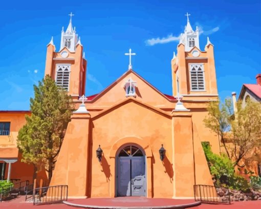 Neri Church Of Albuquerque Paint By Numbers