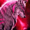 Pink Spiritual Wolf Paint By Numbers