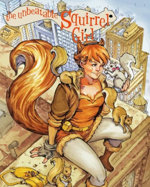 Squirrel Girl Poster Paint By Numbers