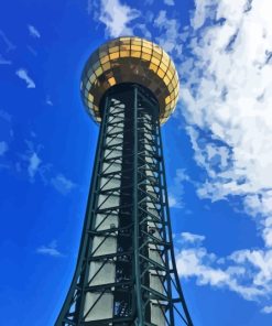 Sunsphere Tennessee Skyline Paint By Numbers