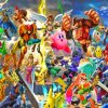 Super Smash Bros Characters Paint By Numbers