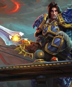 World Of Warcraft Varian Wrynn Paint By Numbers