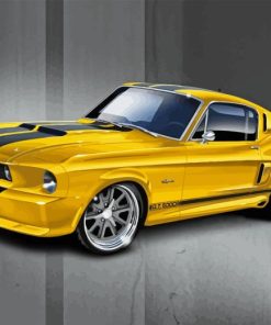 1967 Mustang Sports Car Paint by numbers