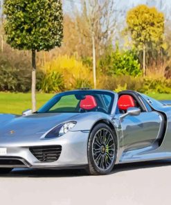 918 Porsche Spyder Car Paint By Numbers