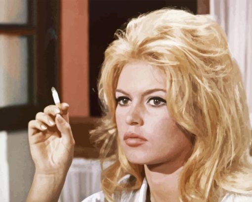 Actress Bridget Bardot Paint By Numbers