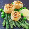 Asparagus With Scallops Paint by Numbers