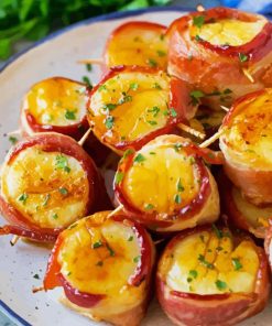 Bacon Wrapped Scallops Paint by Numbers