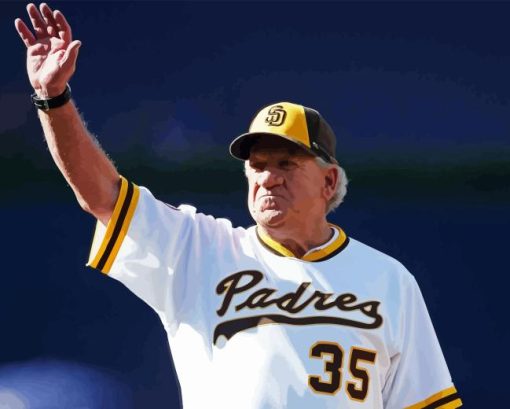 Baseballer Randy Jones Paint By Numbers