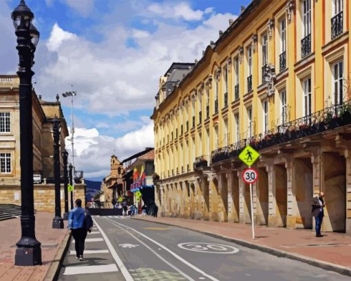 Bogota Buildings Paint by Numbers