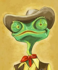 Cowboy Rango Cartoon Paint By Numbers