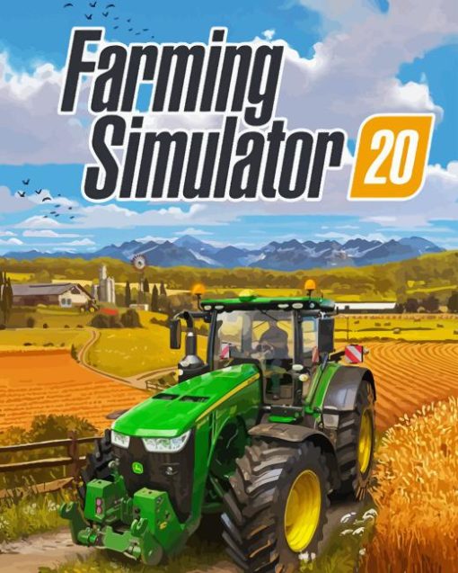 Farming Simulator Poster Paint by Numbers