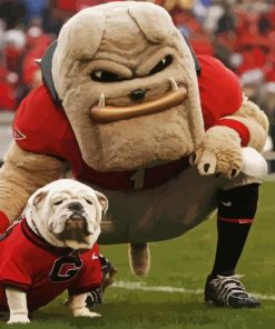 Georgia Dog Mascot Paint by Numbers