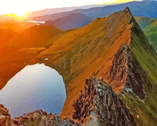 Helvellyn Sunset Time Paint By Numbers