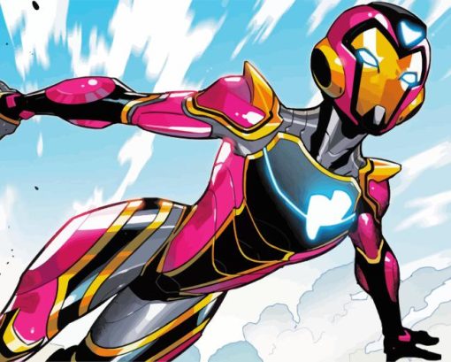 Ironheart Comic Book Paint by Numbers