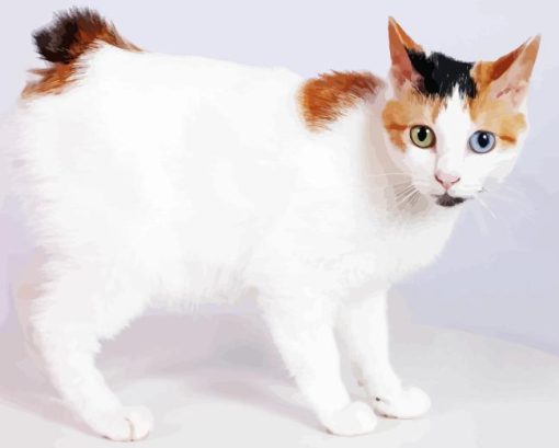 Japanese Bobtail Cat Paint By Numbers