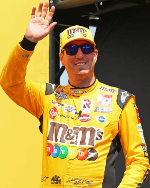 Kyle Busch Racing Driver Paint By Numbers